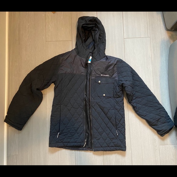 Columbia-hooded, quilted winter jacket - Picture 3 of 5